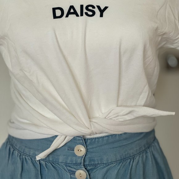 DAISY VACATION T-SHIRT Crop Top Size S - Picture 4 of 9